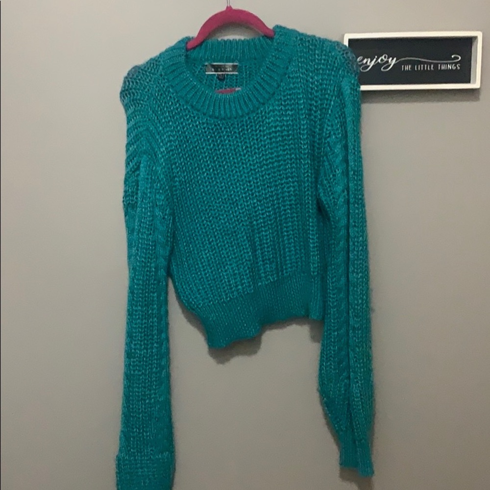 Large Teal Sweater - Worn once!